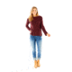 Carve Designs Bandon Sweater - Womens, Merlot, Extra Small, SWBA18-621-XS