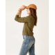 Carve Designs Bray Mockneck Top - Womens, Fir, Large, TKMN40-392-LG