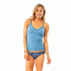 Carve Designs Stinson Tankini, Water Stripe, XS, BKCA65-977-XS