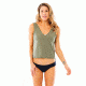 Carve Designs Cayman Tankini 2-in-1, Womens, Olive with Olive Paisley, XL, BKVN28-317-XL