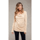 Carve Designs Crestin Cowl Neck Shirt - Women's-Wheat-Large