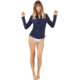Carve Designs Cruz Rashguards - Womens, Navy, Medium, RGST13-552-MD