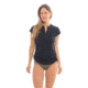Carve Designs Dawson Rashguard, Womens, Black, SM, RGCR26-001-SM