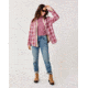 Carve Designs Fairbanks Supersoft Shirt - Womens, Brick Plaid, Large, TKSS70-633-LG