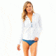 Carve Designs Lake Sunshirt, Womens, White with Water Stripe, LG, RGLS13-118-LG