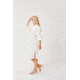 Carve Designs Lana Dress - Womens, Cloud, Large, DRLS30-070-LG