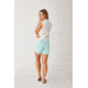 Carve Designs Oahu Hi Rise 6in Short - Women's, Sea Glass, 6, SHHR06-352-06