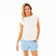 Carve Designs Robins Tank, Womens, White, SM, TTBN43-133-SM