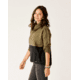 Carve Designs Rowayton Colorblock Cowl - Womens, Fir/Black, Large, FLRC20-392-LG