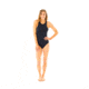 Carve Designs Sanitas One Piece - Womens, Horizon-Black, Extra Small, BFNS75-098-XS