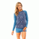 Carve Designs Sunset Rashguard, Indigo Paisley w. Indigo, XS, RGSU14-427-XS