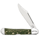 Case John Deere Gift Set Folding Knife, 2.72in, Tru-Sharp Stainless Steel, Clip Blade, Green sycamore Wood, Mini CopperLock, 15765