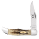 Case Pocket Hunter Folding Knife, 2.75in, V61165 SS, Clip Blade, Vintage Bone, 25965
