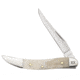 Case Small Texas Toothpick Folding Knife, 3in, EX10096 SS, Clip Blade, Natural Bone, 50494