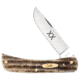Case Sod Buster Jr Folding Knife, 3.625in, V6137 SS, Skinner Blade, Vintage Bone, 25963