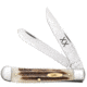 Case Trapper Folding Knife, 4.125in, V6254 SS, Clip/Spey Blades, Vintage Bone, 25964