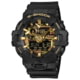 Casio G-Shock Analog-Digital Watch, w/ Black Camo Design Dial, Black, One Size, GA700CF-1A