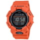 Casio G-Shock Men's Digital Movement Watch, 52 mm Case Diameter, Resin, Red, Bio-based Resin, GD-010-4CR