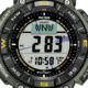 Casio Outdoor Casio Pro Trek Solar Watch Triple Sensor Watching Featuring an Altimeter, Barometer, Digital Compass, Thermometer and 100M WR - Mens, Green, One Size, PRG340-3
