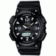 Casio Outdoor SOLAR POWER-ANALOG/DIGITAL-100M Water Resistant, Black/White AQS810W-1AVCF