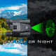 10x32mm Day/Night Green Laser Roof Prism Binocular and Case,Black