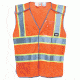 Caterpillar 5 Point Break Away Safety Vest, Hi-Vis Orange, Medium/Large 1322029-607-M/L