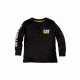Caterpillar Kids Trademark Banner Long Sleeve T-Shirt, Black, 2T, 1510522-016-2T
