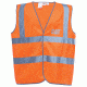 Caterpillar Printed Hi-Vis Vest, Hi-Vis Orange, Medium/Large 1322024-607-M/L