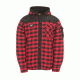 Caterpillar Sequoia Shirt Jacket, Red Buffalo Plaid, XL, 1610006-10672-XL