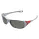 Cebe Captain Sunglass Metallic Grey/Matte Red Frame, Grey Lens CBCAP5
