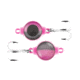 Celsius DGT Jig Double 3D eye Glow body &amp; Treble 1/16oz, Half Pink Glow, CEL-DGT16-HP