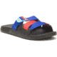 Chaco Chillos Clog Sandals - Mens, BlueRed, 12, JCH108645-M-12