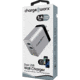 Chargeworx Wall Charger, 2 USB Ports, Silver, CHA-CX3072SL