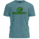 Cheeky Fishing Green Logo T-Shirt - Men's, Slate, Small, C-APP-LGT-SS