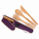 Chicobag ToGoWare Utensil Set, Mulberry, Mulberry, Bamboo And Recycled Pet, 1 Year Mfg Warranty, CHC-13231
