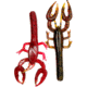 Chompers Baby Craw Hawg Soft Bait, 3.5, Green Pumpkin/Red Laminate, BCH310-59