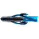Chompers Craw Tube Soft Bait, Black/Blue Swirl, CT4N7-68
