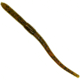 Chompers Drop Shot Worm, 1, 4in, Green Pumpkin, DS410-2