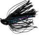 Chompers Flipping Brush Jigs 5/8 oz - 2 Pack, Black Purple Flash, FFSBJ58-201