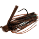 Chompers Skirted Football Jig 1/4 oz - 2 Pack, Brown/Green Flash/ Davenport Special, SFB14-207