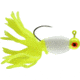 CHUBBS Panfish Broom Tail, 3 Pack, 1/16 oz, #2 Hook, Chart + White/Chart, YBT116-CWC