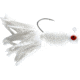 CHUBBS Panfish Broom Tail, 3 Pack, 1/16 oz, #2 Hook, White + White, YBT116-WW