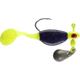 CHUBBS Panfish Paddle Shad, 3 Pack, 1/16 oz, #4 Hook, Chart + Purple/Chart, YPS116-CPUC