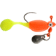 CHUBBS Panfish Paddle Shad, 3 Pack, 1/16 oz, #4 Hook, Orange + Orange/Chart, YPS116-OOC