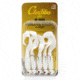CHUBBS Rigged Curltail Grub, 5-Pack, 4in, 1/4oz, #2/0 Hook, White, Y514-WHT