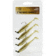CHUBBS Rigged Swimbait, 4-Pack, 3in, 1/4 oz, 4/0 Hook Size, Houdini, YSB1430HD-4