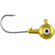 CHUBBS Solid Colors Round Jigs, 1/32oz, #6 Hook Size, 10-Pack, Gold, Y-RGHD32-10-G
