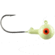 CHUBBS Solid Colors Round Jigs, 1/32oz, #6 Hook Size, 10-Pack, Luminescent, Y-RGHD32-10-LS