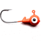 CHUBBS Solid Colors Round Jigs, 1/32oz, #6 Hook Size, 10-Pack, Orange, Y-RGHD32-10-8
