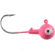 CHUBBS Solid Colors Round Jigs, 1/32oz, #6 Hook Size, 10-Pack, Pink, Y-RGHD32-10-6